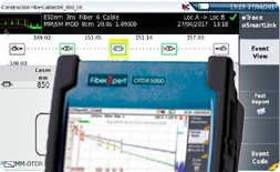 OTDR Test Screen