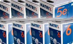 Matrix Cat5e and Cat6 Cable