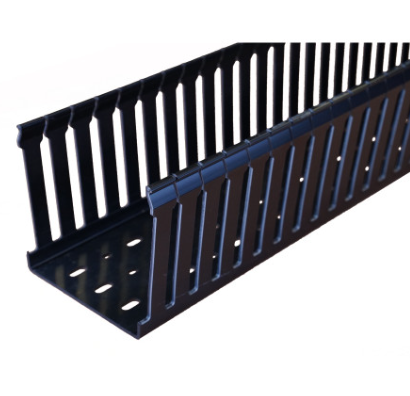 Black Slotted Trunking