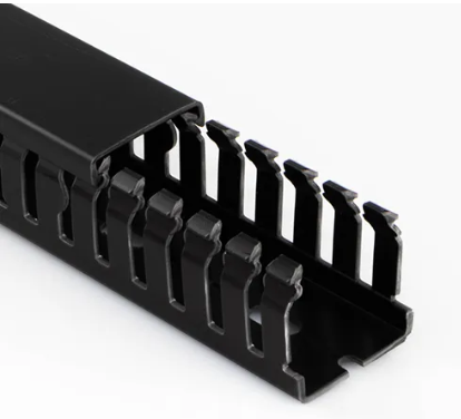 Black Slotted Trunking