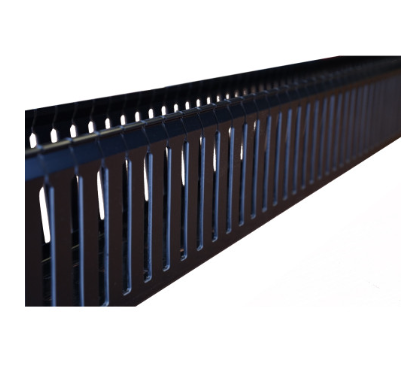 Black Slotted Trunking