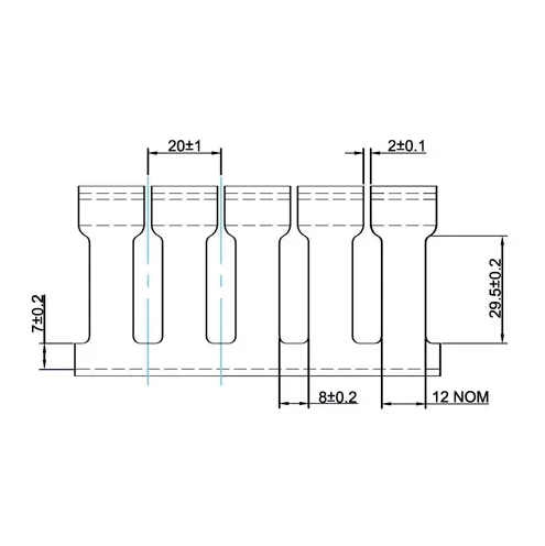 Slotted finger trunking