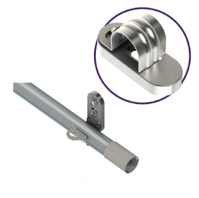 Galvanised saddles and clips
